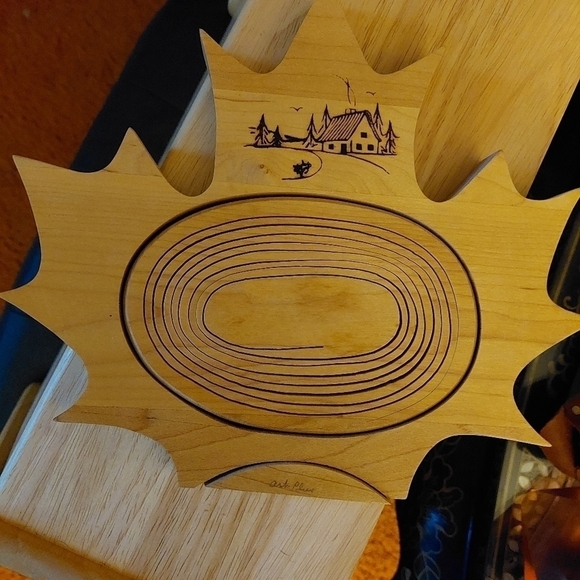 Handmade Collapsible Wooden Basket/Trivet - Picture 3 of 7